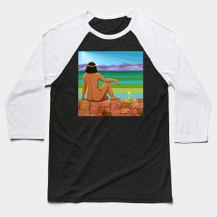 Cleopatra sunning her little asp on the Northern Wall Baseball T-Shirt